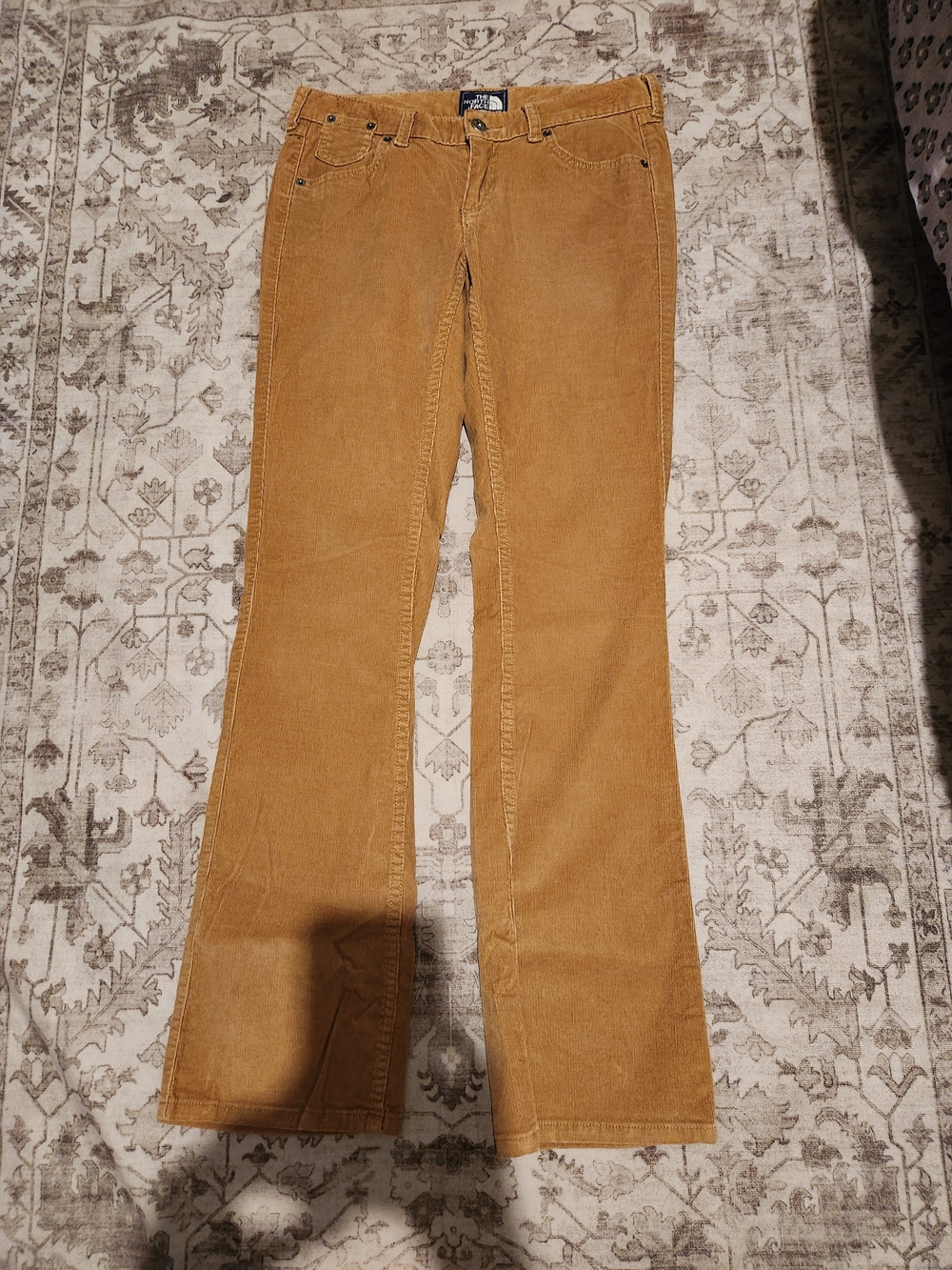 The North Face Corduroy Flare Jeans in Camel